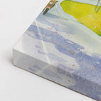cuadro canvas bosques y naturaleza pintura árbol dorado solitario horizontal