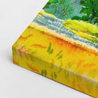 cuadro canvas bosques y naturaleza pintura paisaje cereza casa horizontal