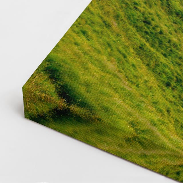 cuadro canvas bosques y naturaleza valle alpino verde intenso vertical