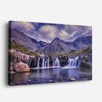 cuadro canvas cascadas cascada escocesa cielo dramático horizontal
