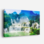 cuadro canvas cascadas cataratas ban gioc selva tropical horizontal