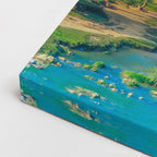 cuadro canvas cascadas cataratas ban gioc vista amplia horizontal