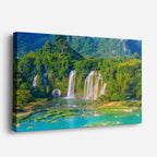 cuadro canvas cascadas cataratas ban gioc vista amplia horizontal