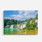 cuadro canvas cascadas cataratas ban gioc cielo azul horizontal