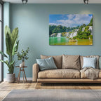 cuadro canvas cascadas cataratas ban gioc cielo azul horizontal