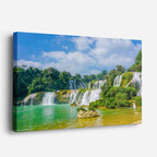 cuadro canvas cascadas cataratas ban gioc cielo azul horizontal