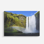 cuadro canvas cascadas cascada solitaria valle verde horizontal