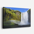 cuadro canvas cascadas cascada solitaria valle verde horizontal