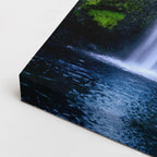 cuadro canvas cascadas cascada otoñal árboles naranja horizontal