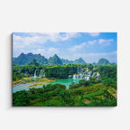 cuadro canvas cascadas cataratas ban gioc panorámica horizontal