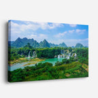 cuadro canvas cascadas cataratas ban gioc panorámica horizontal