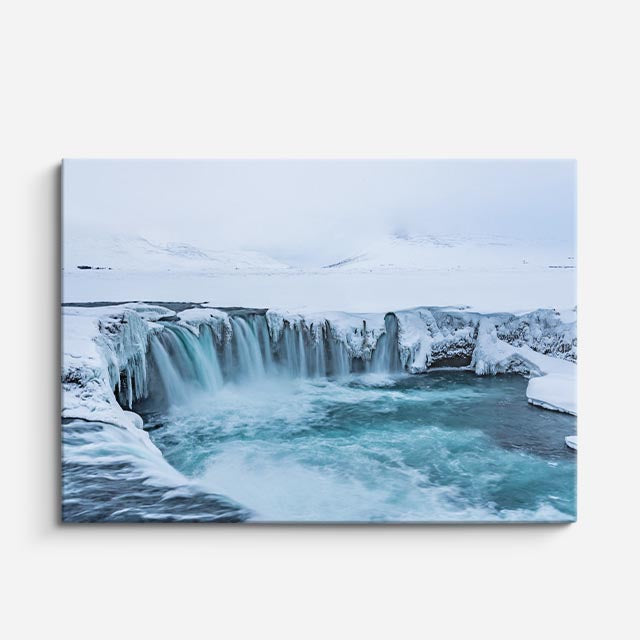cuadro canvas cascadas cataratas congeladas invierno horizontal