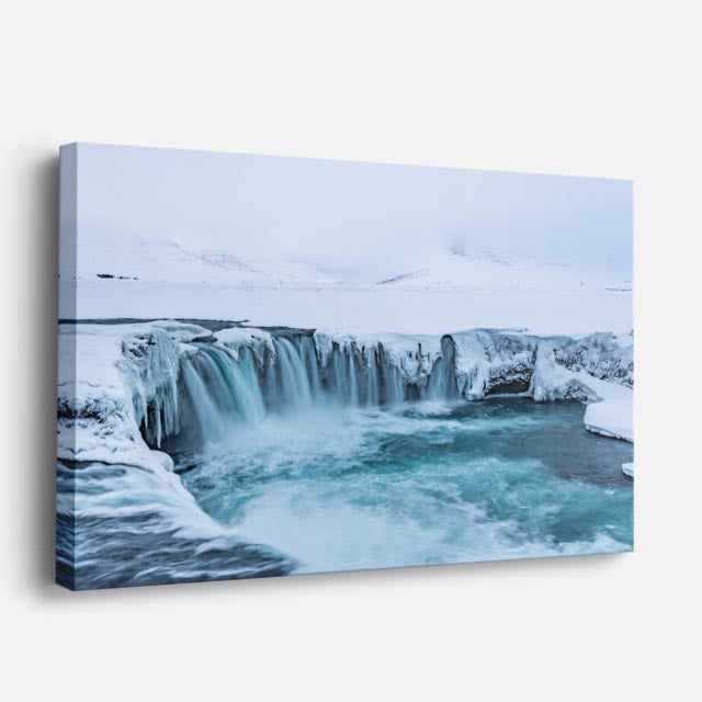 cuadro canvas cascadas cataratas congeladas invierno horizontal