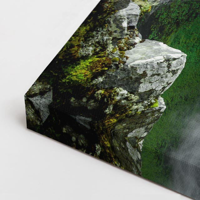 cuadro canvas cascadas cascada selva verde vista aérea horizontal