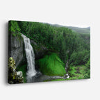 cuadro canvas cascadas cascada selva verde vista aérea horizontal