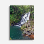 cuadro canvas cascadas cascada tropical lago turquesa vertical