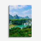 cuadro canvas cascadas cataratas ban gioc vista vertical vertical