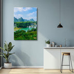 cuadro canvas cascadas cataratas ban gioc vista vertical vertical