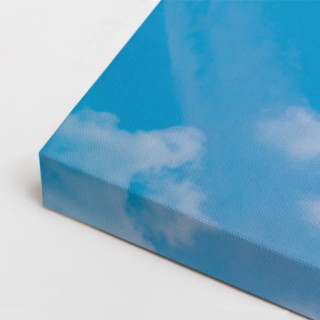 cuadro canvas cielo y noche nubes blancas cielo azul brillante horizontal