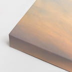 cuadro canvas cielo y noche atardecer naranja cielo despejado horizontal