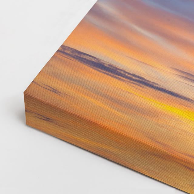 cuadro canvas cielo y noche cielo naranja nubes suaves horizontal