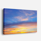 cuadro canvas cielo y noche cielo naranja nubes suaves horizontal