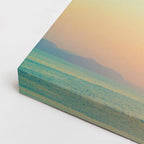 cuadro canvas cielo y noche atardecer teal horizonte marino horizontal