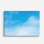 cuadro canvas cielo y noche cielo azul nubes blancas puras horizontal