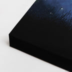 cuadro canvas cielo y noche árbol cielo galaxia luna llena horizontal