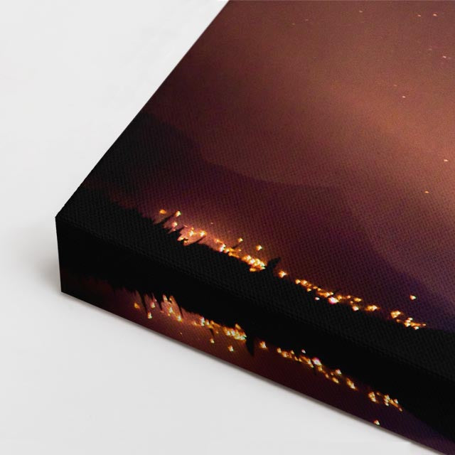 cuadro canvas cielo y noche vía láctea capilla iluminada horizontal