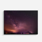 cuadro canvas cielo y noche vía láctea capilla iluminada horizontal