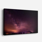 cuadro canvas cielo y noche vía láctea capilla iluminada horizontal