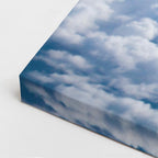 cuadro canvas cielo y noche cielo azul sobre las nubes vertical