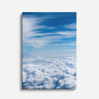 cuadro canvas cielo y noche cielo azul sobre las nubes vertical
