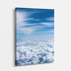 cuadro canvas cielo y noche cielo azul sobre las nubes vertical