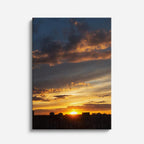 cuadro canvas cielo y noche llanura atardecer nublado vertical