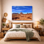 cuadro canvas desierto monument valley cielo azul horizontal