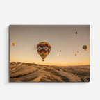 cuadro canvas desierto globos aerostáticos desierto dorado horizontal