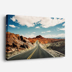 cuadro canvas desierto carretera cañón cielo dramático horizontal