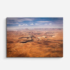 cuadro canvas desierto desierto vista aérea seco horizontal