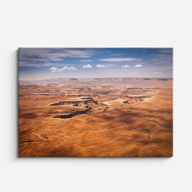 cuadro canvas desierto desierto vista aérea seco horizontal