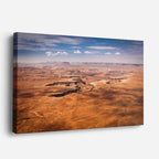 cuadro canvas desierto desierto vista aérea seco horizontal