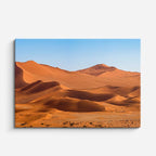 cuadro canvas desierto dunas doradas cielo azul horizontal