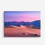 cuadro canvas desierto dunas rosa cielo al atardecer horizontal