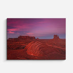 cuadro canvas desierto cañón rojo cielo rosa dramático horizontal