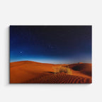 cuadro canvas desierto dunas nocturnas cielo estrellado horizontal