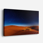 cuadro canvas desierto dunas nocturnas cielo estrellado horizontal