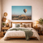 cuadro canvas desierto globo aerostático desierto azul horizontal