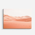 cuadro canvas desierto dunas blancas luz naranja suave horizontal