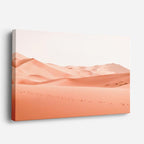 cuadro canvas desierto dunas blancas luz naranja suave horizontal